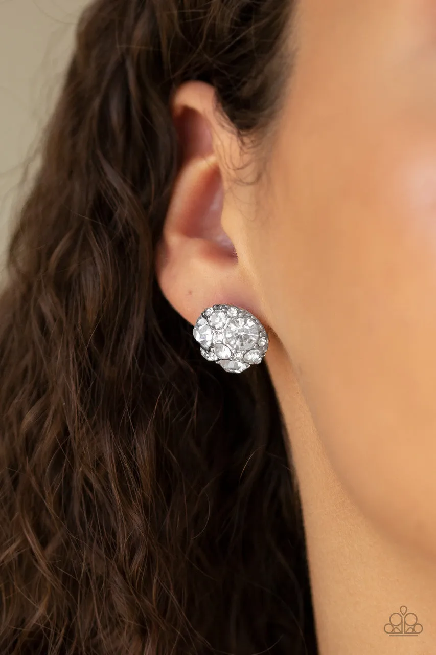 Diamond Daze White Paparazzi Earrings