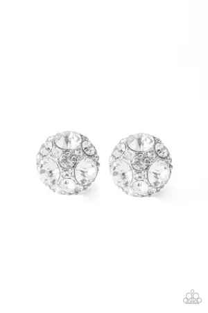 Diamond Daze White Paparazzi Earrings