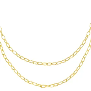 Double Chain Link Necklace