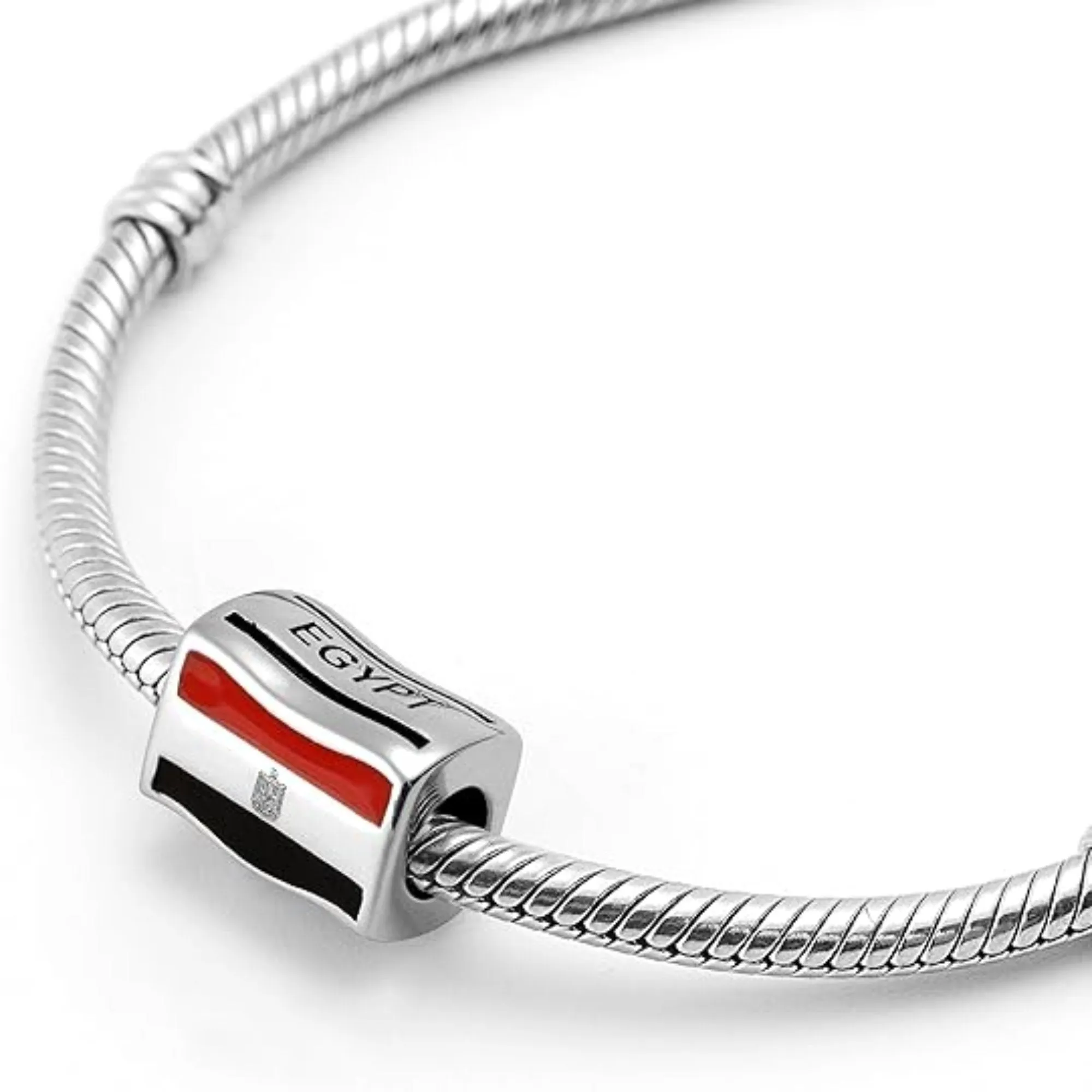 Egypt Flag Bead Charm