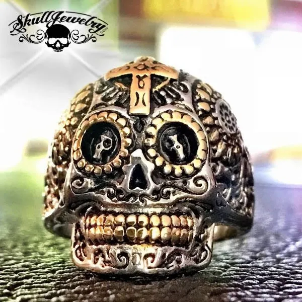 El Dios Sol - Son God Skull Ring (#726)