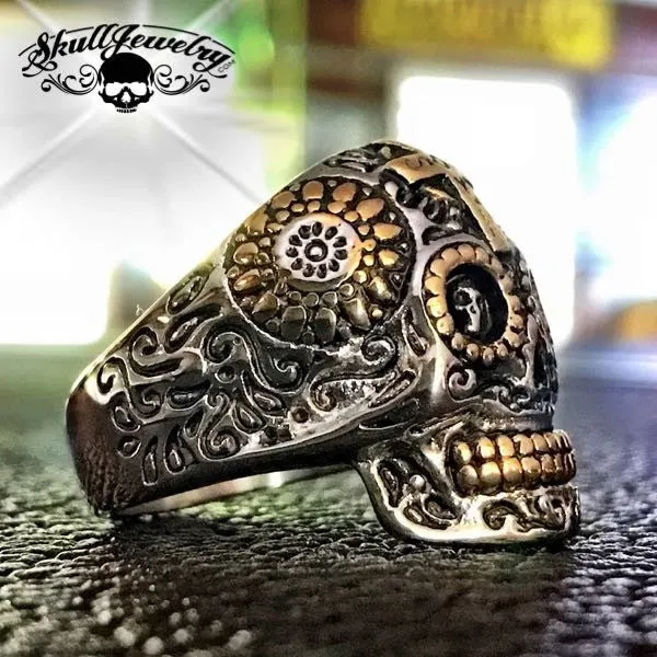 El Dios Sol - Son God Skull Ring (#726)