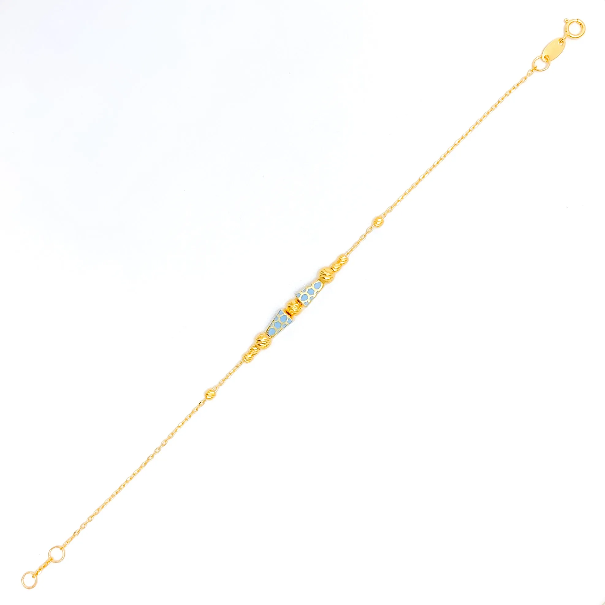 Embellished Unique 21k Gold Bracelet