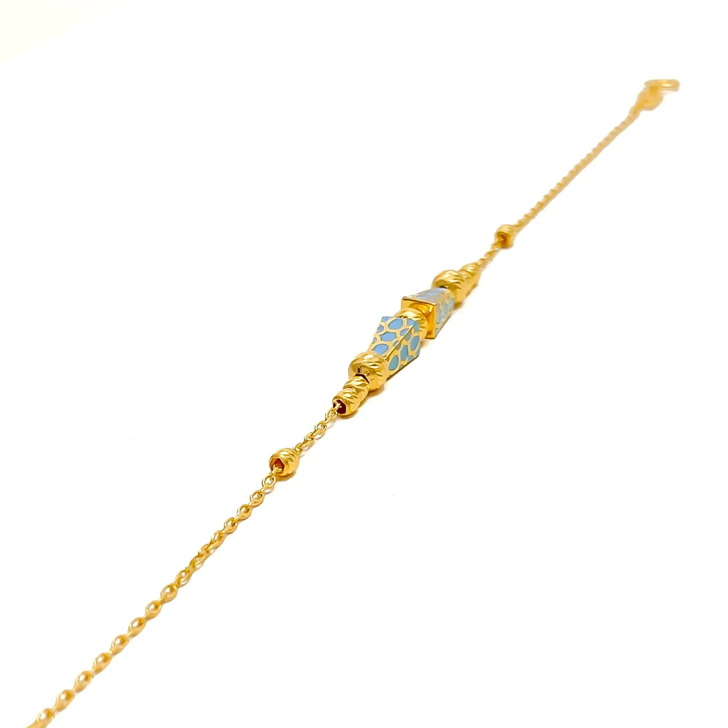 Embellished Unique 21k Gold Bracelet