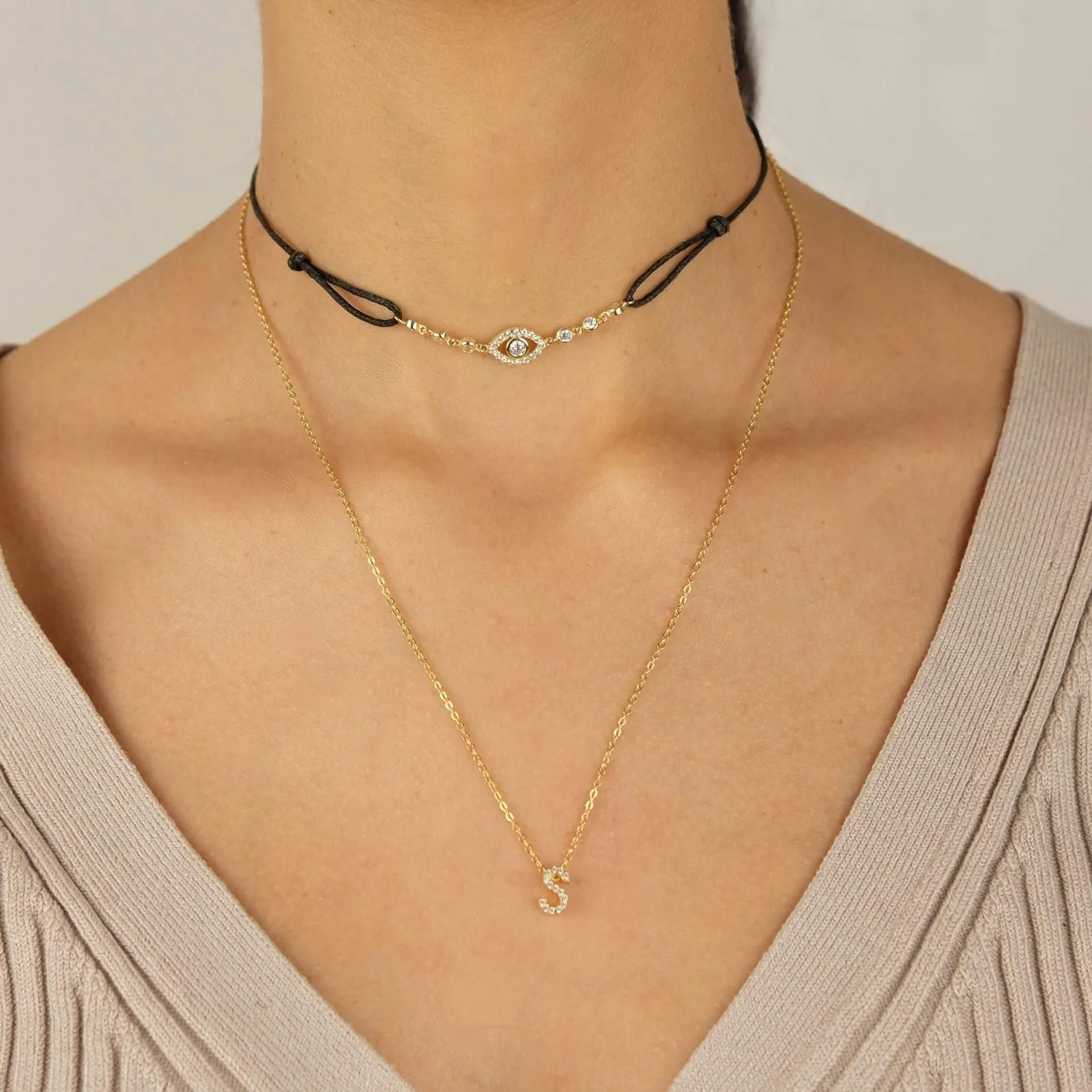 Evil Eye Cord Choker