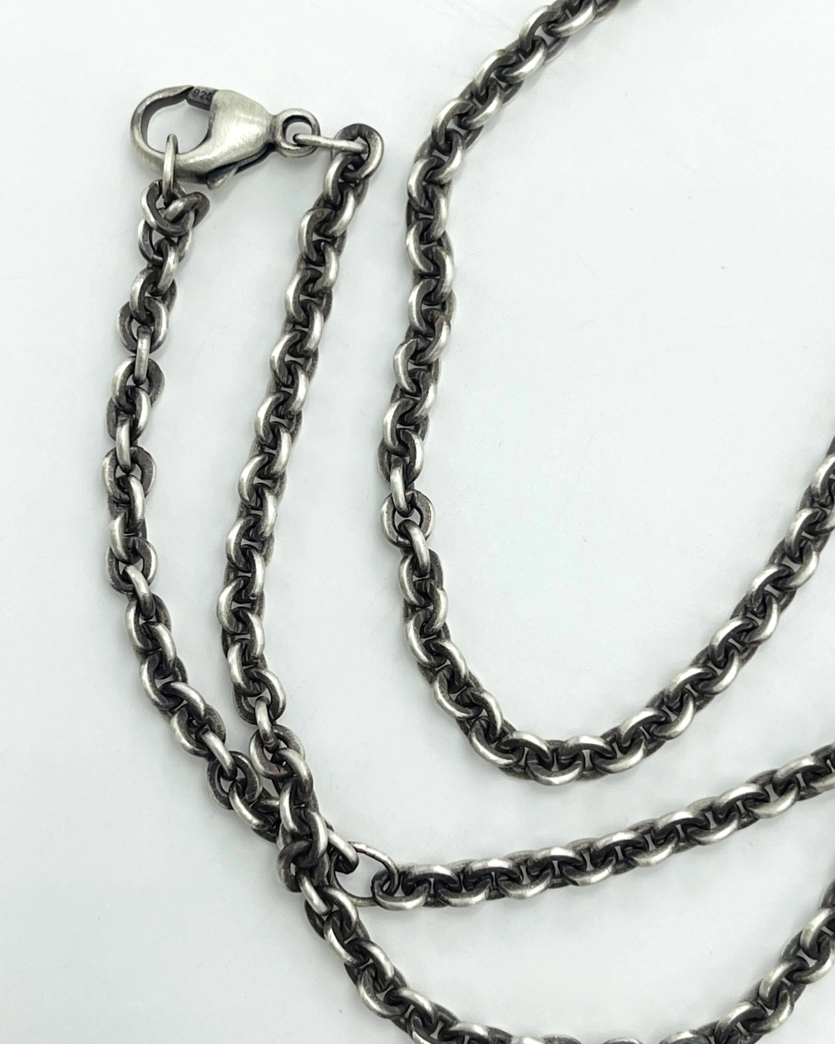 Extra Thick Flat Round Link Chain Necklace