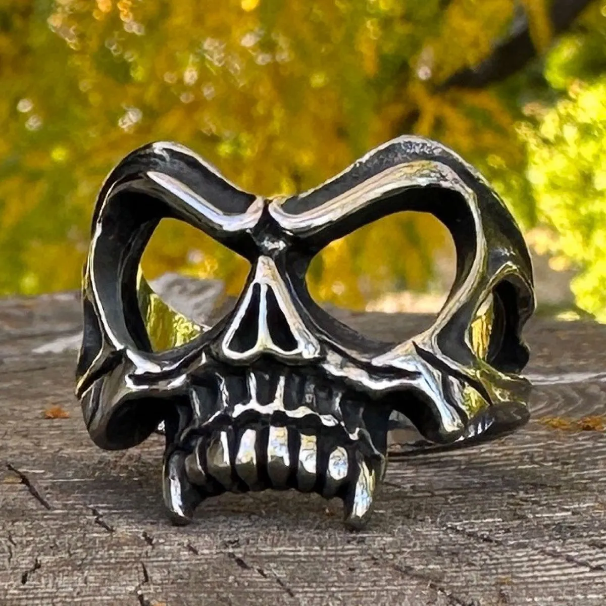 Eyes Wide Open Skull Ring (#718)