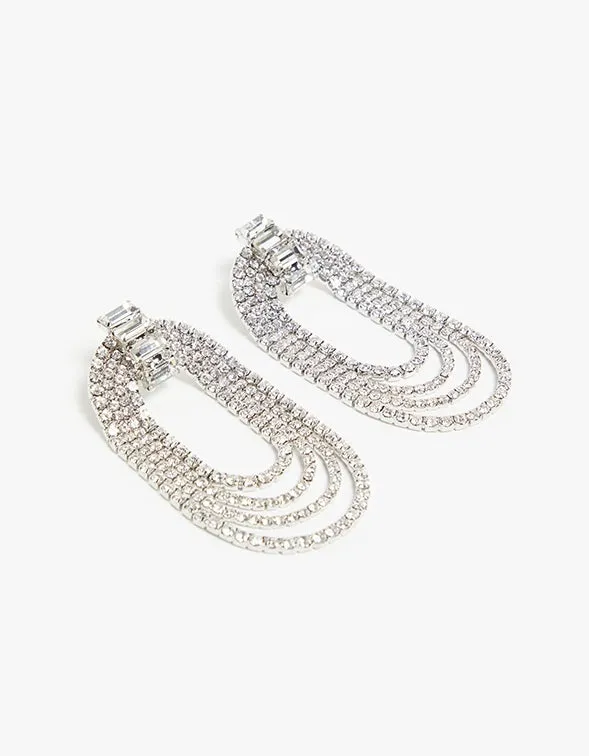 Ezra Earrings - Diamante