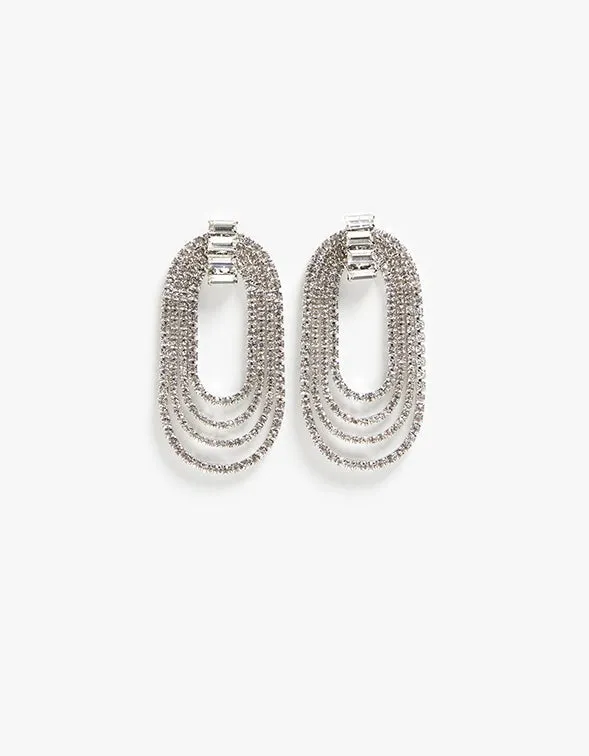 Ezra Earrings - Diamante