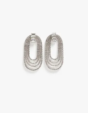 Ezra Earrings - Diamante
