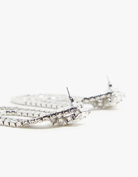 Ezra Earrings - Diamante