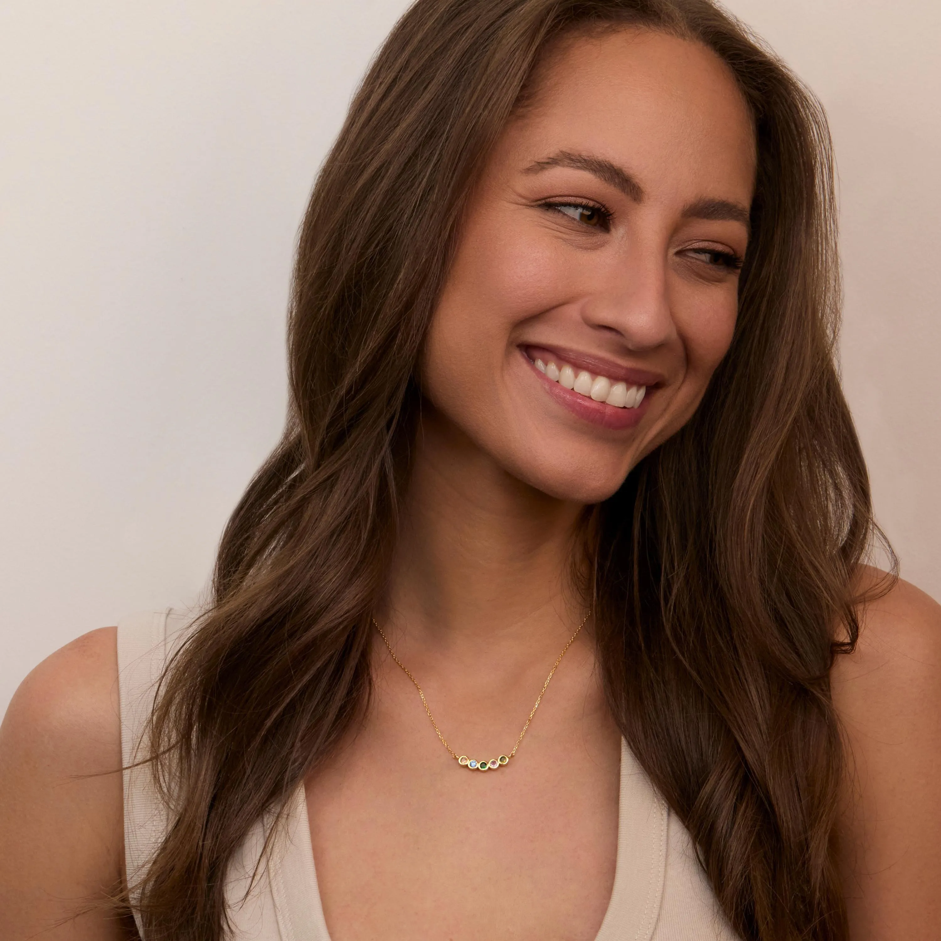 Family Birthstone Necklace - 18K Gold Vermeil