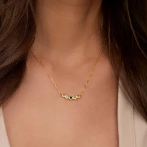 Family Birthstone Necklace - 18K Gold Vermeil
