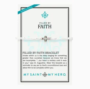 Filled By Faith Bracelet (Metallic Silver)