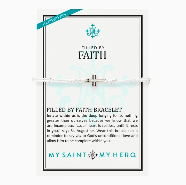 Filled By Faith Bracelet (Metallic Silver)