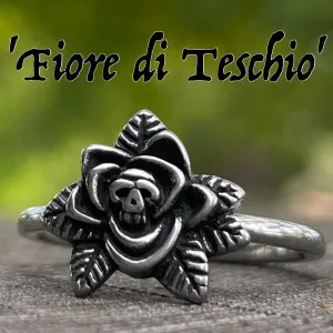 Fiore di Teschio - Skull Flower Ring (#c434)