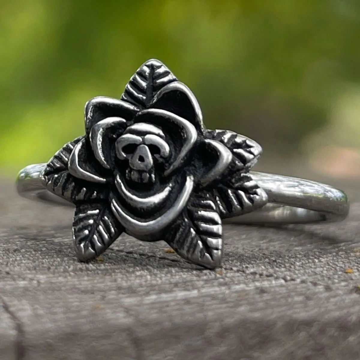 Fiore di Teschio - Skull Flower Ring (#c434)