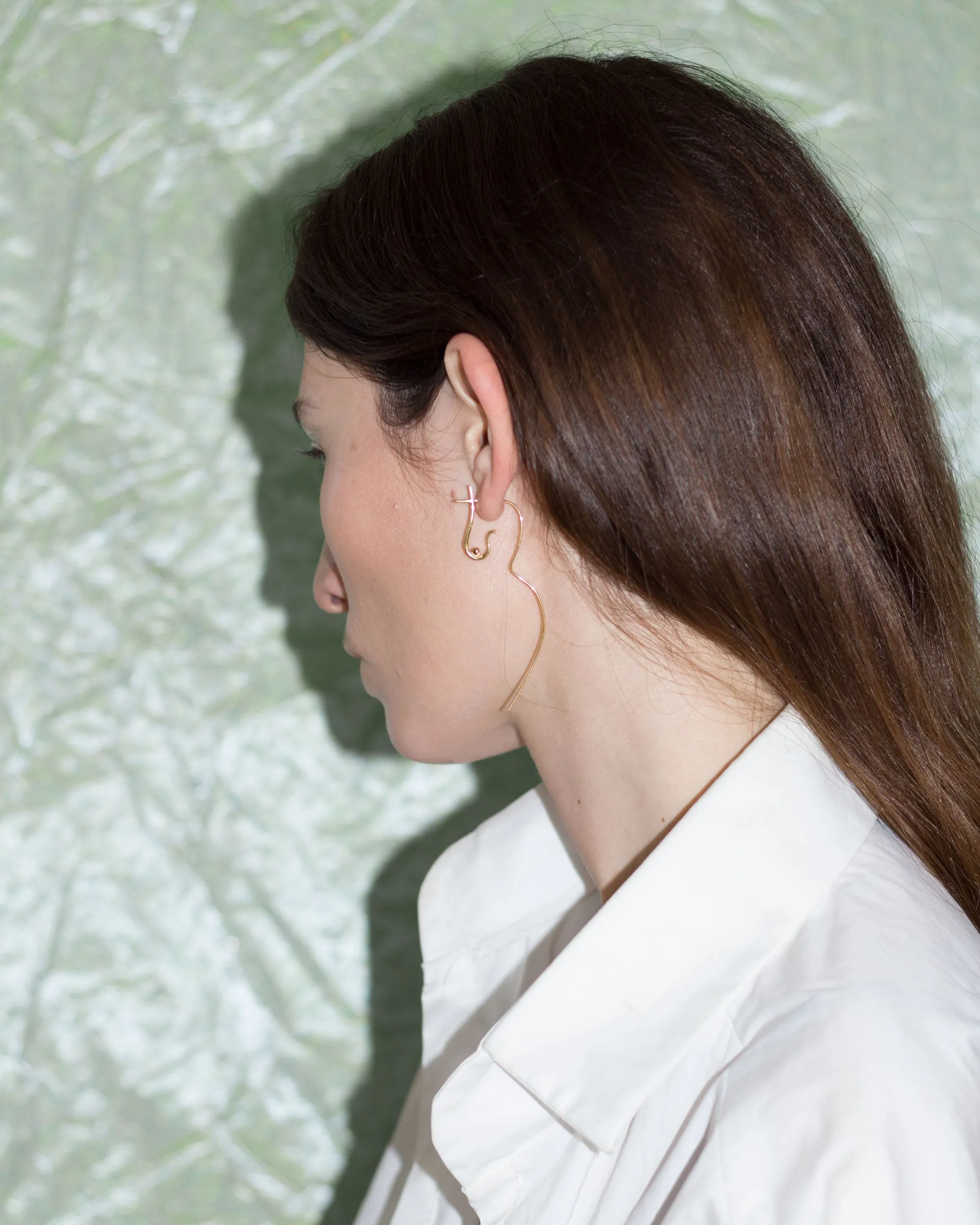 Flowing Nude Earring