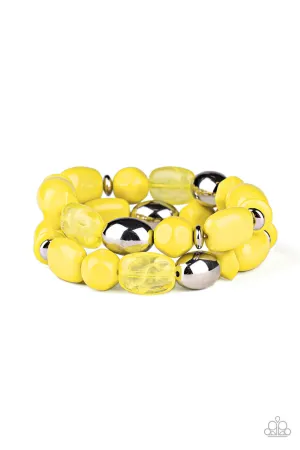 Fruity Flavor Yellow Paparazzi Bracelet
