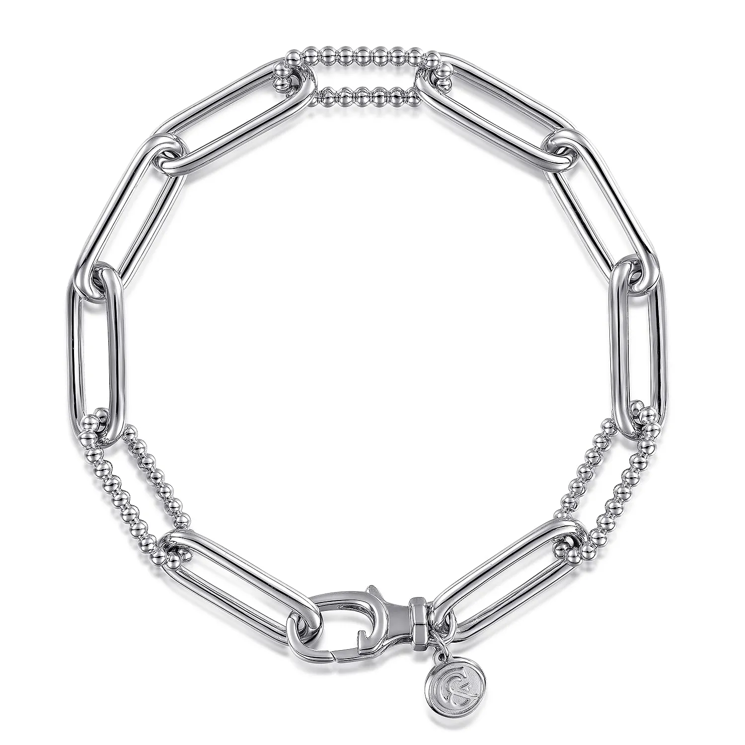 Gabriel & Co. Sterling Silver Bujukan Link Bracelet 7"