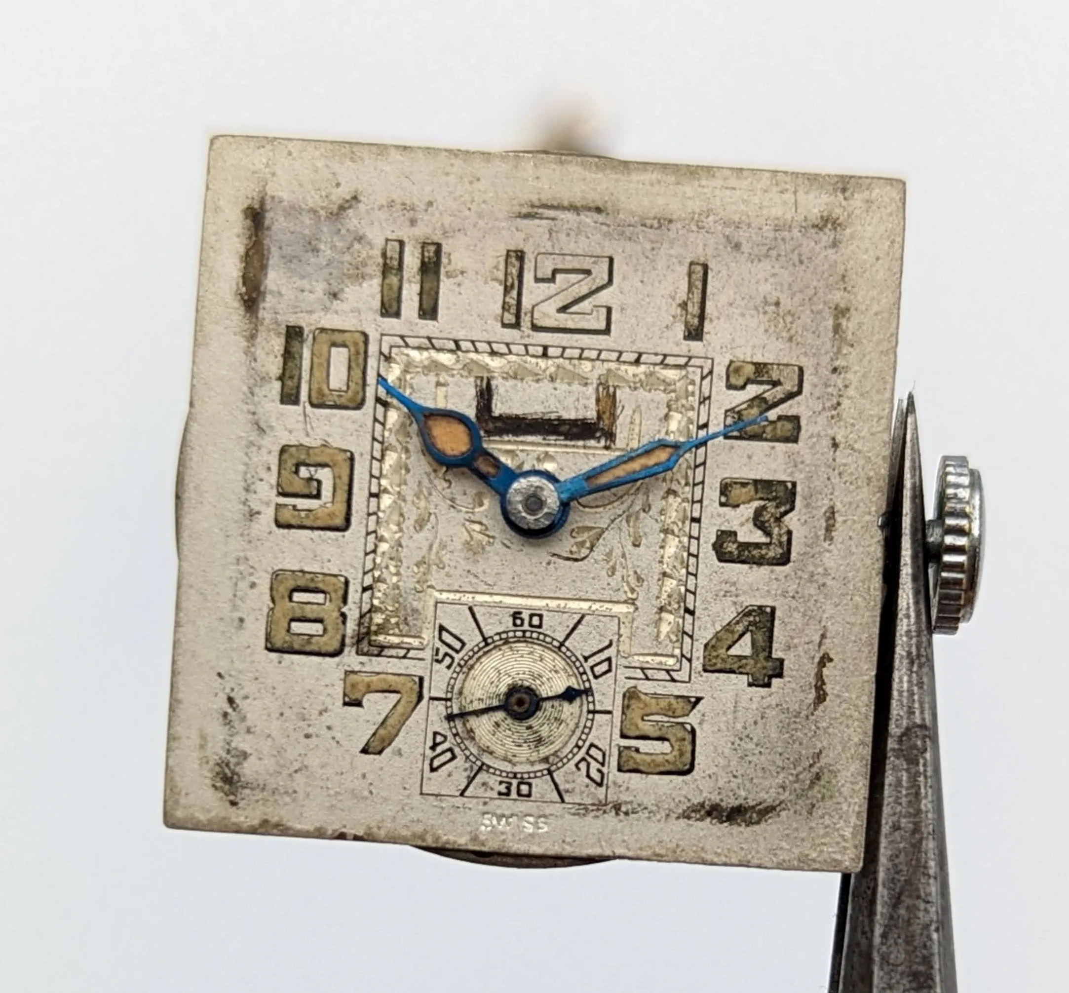 GALMOR Art Deco Wristwatch Swiss Made Movement 2 ADJs 6 Jewels