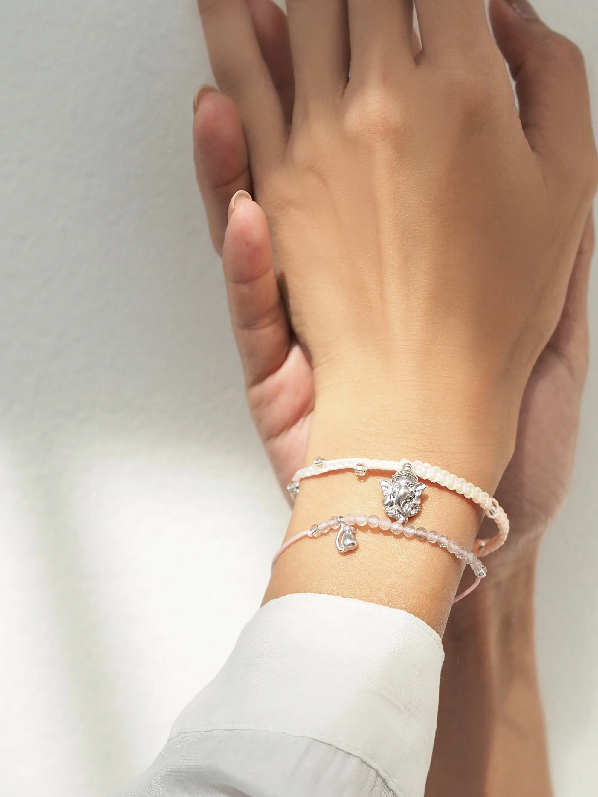 Ganesha Silver-Rainbow SET Bracelets / Favora - Lucky