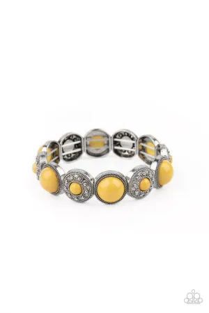 Garden Flair Yellow Paparazzi Bracelet