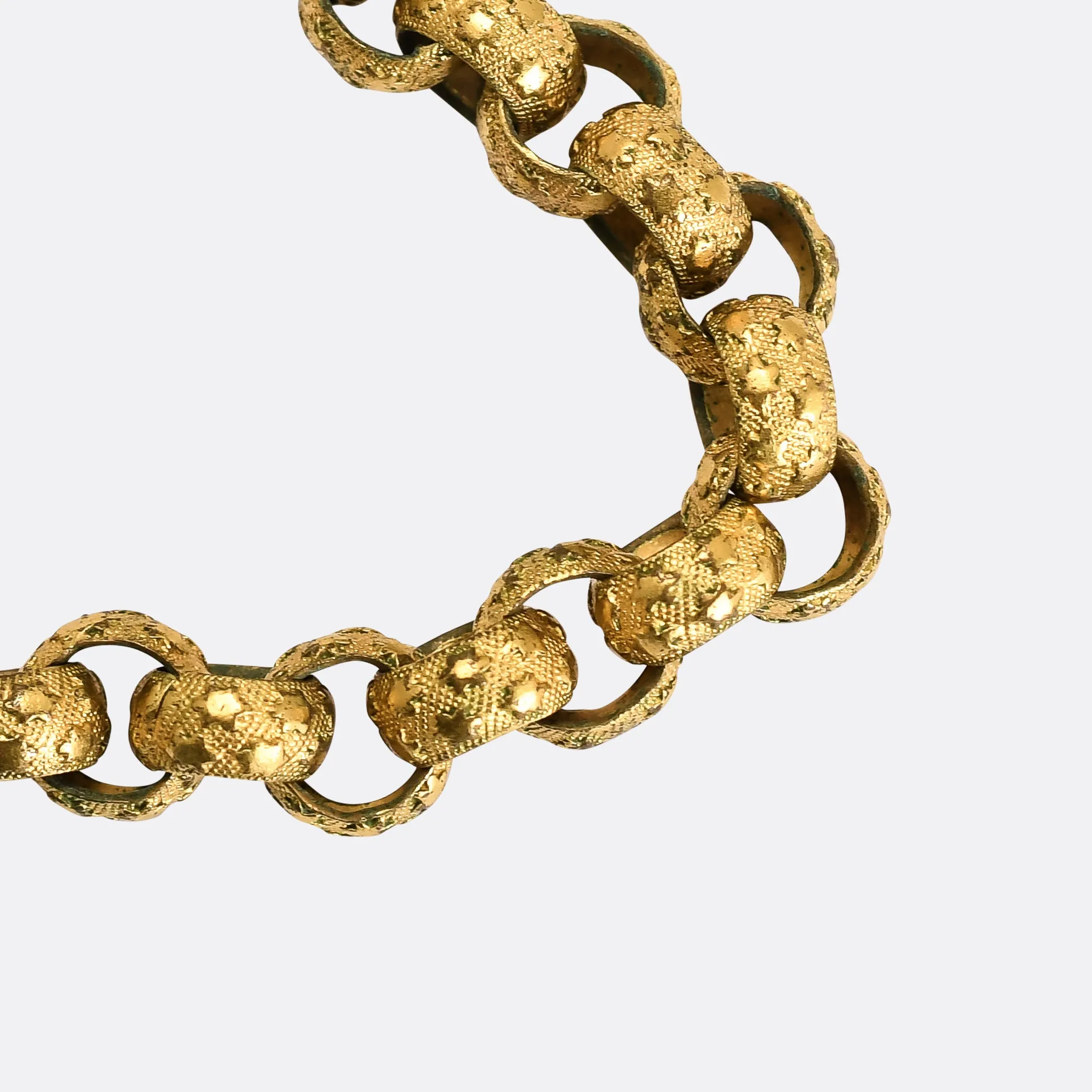 Georgian Star Link Belcher Chain, 15"