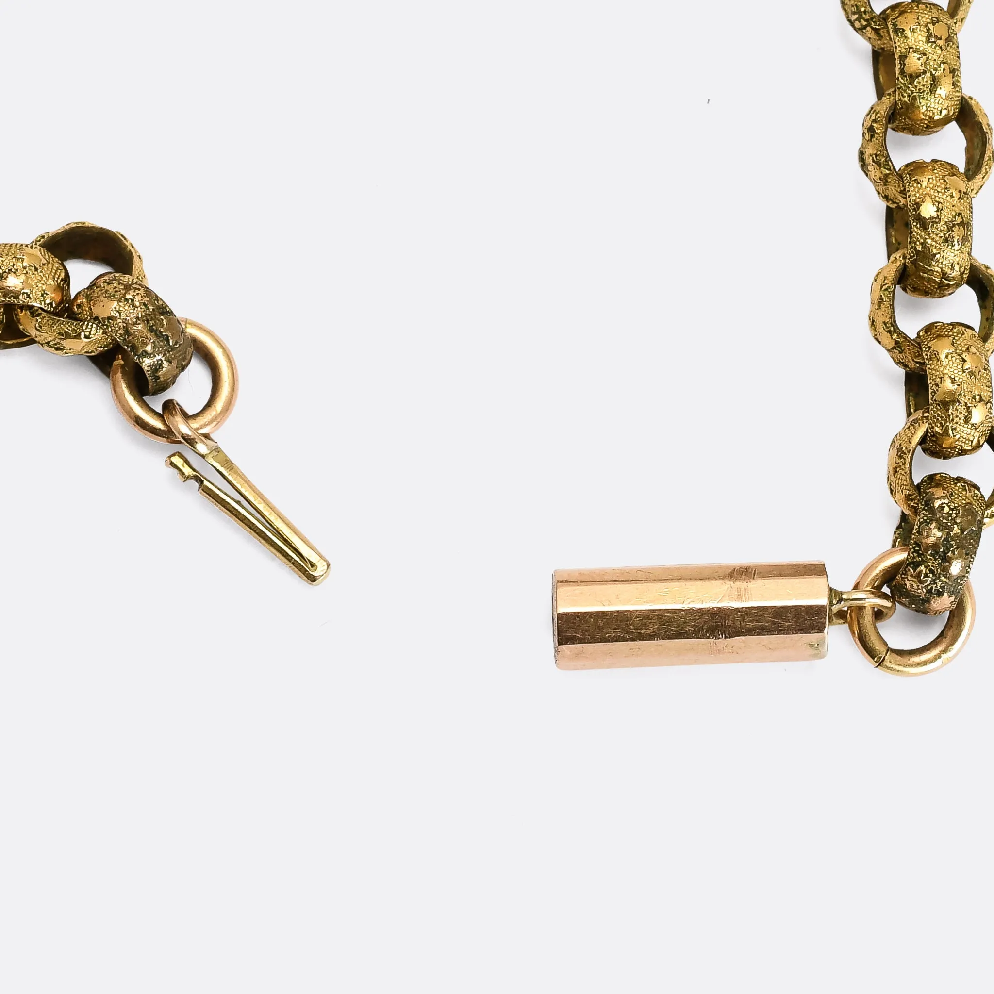 Georgian Star Link Belcher Chain, 15"