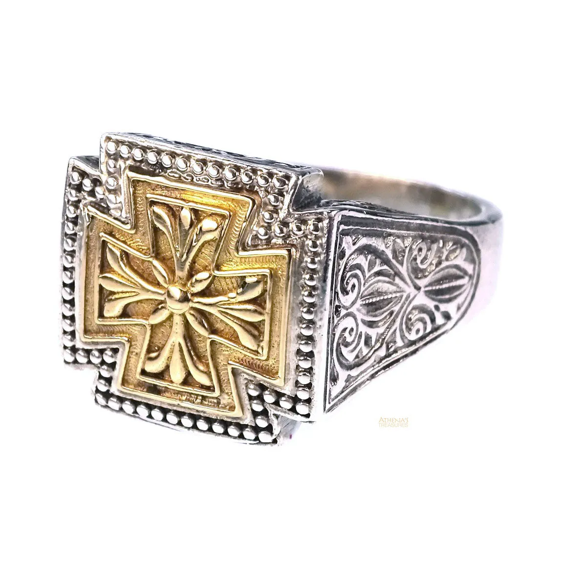 Gerochristo Eastern Cross Ring