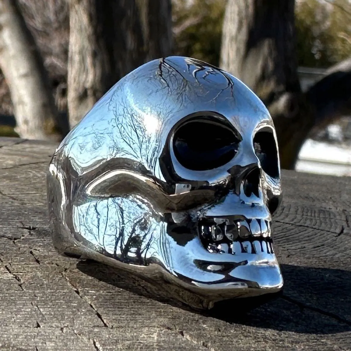 Ghost Rider - Big, Bold & Heavy Skull Ring (#132)