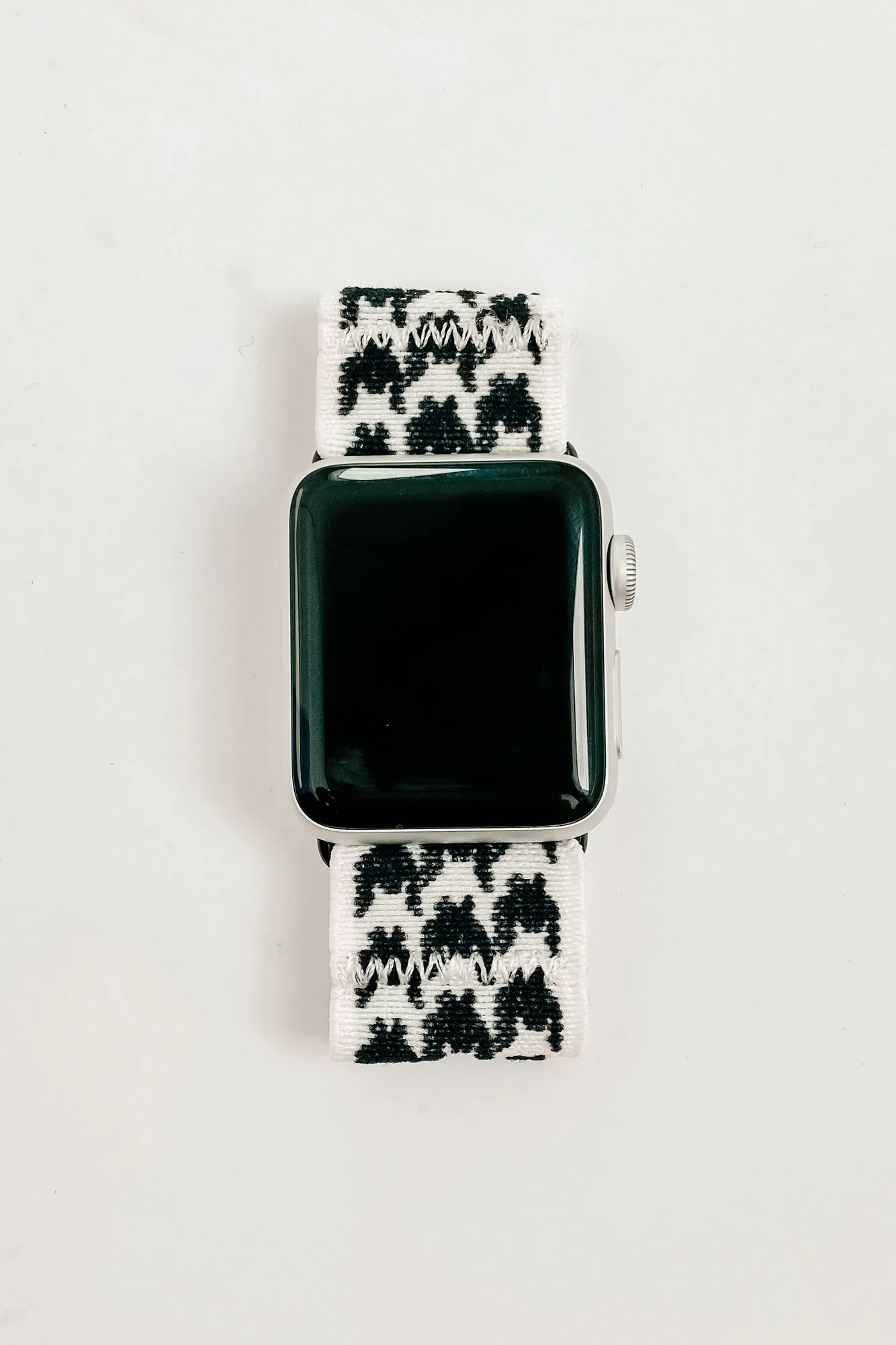 Girl On The Go Apple Watch Band (Hounds Tooth Black/White)