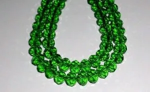 Glass Abacus 6x4 Green