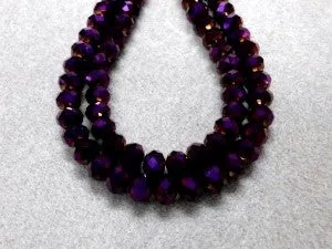 Glass Abacus 8x6 Metalic Purple