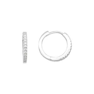Glitzy hoop earring