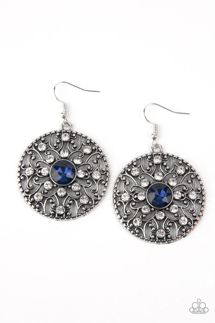 GLOW Your True Colors Blue Paparazzi Earrings