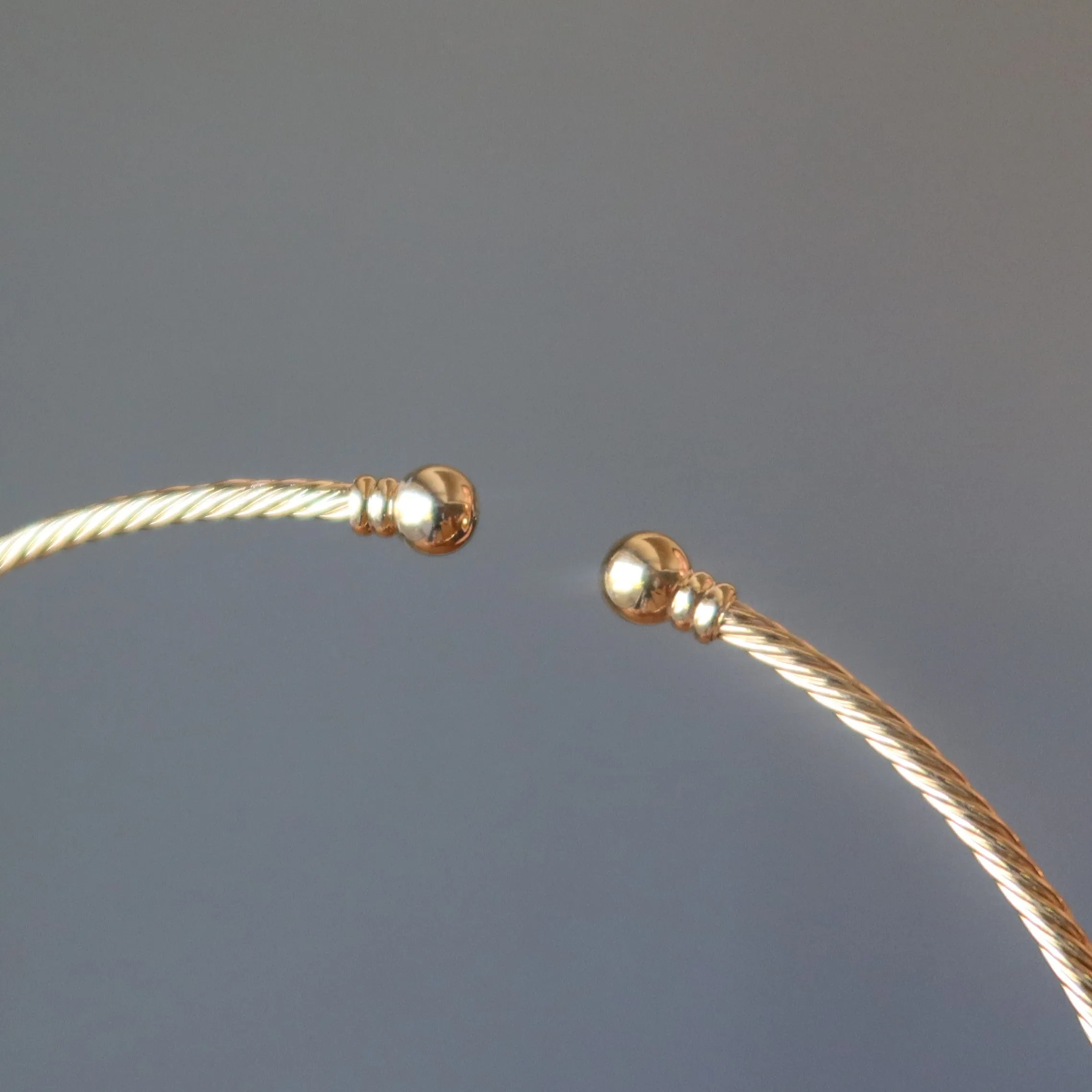 Gold Choker Necklace Fashion Forward Thick Twist