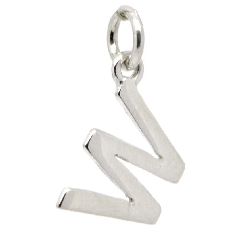 Gold Initial letter W Charm