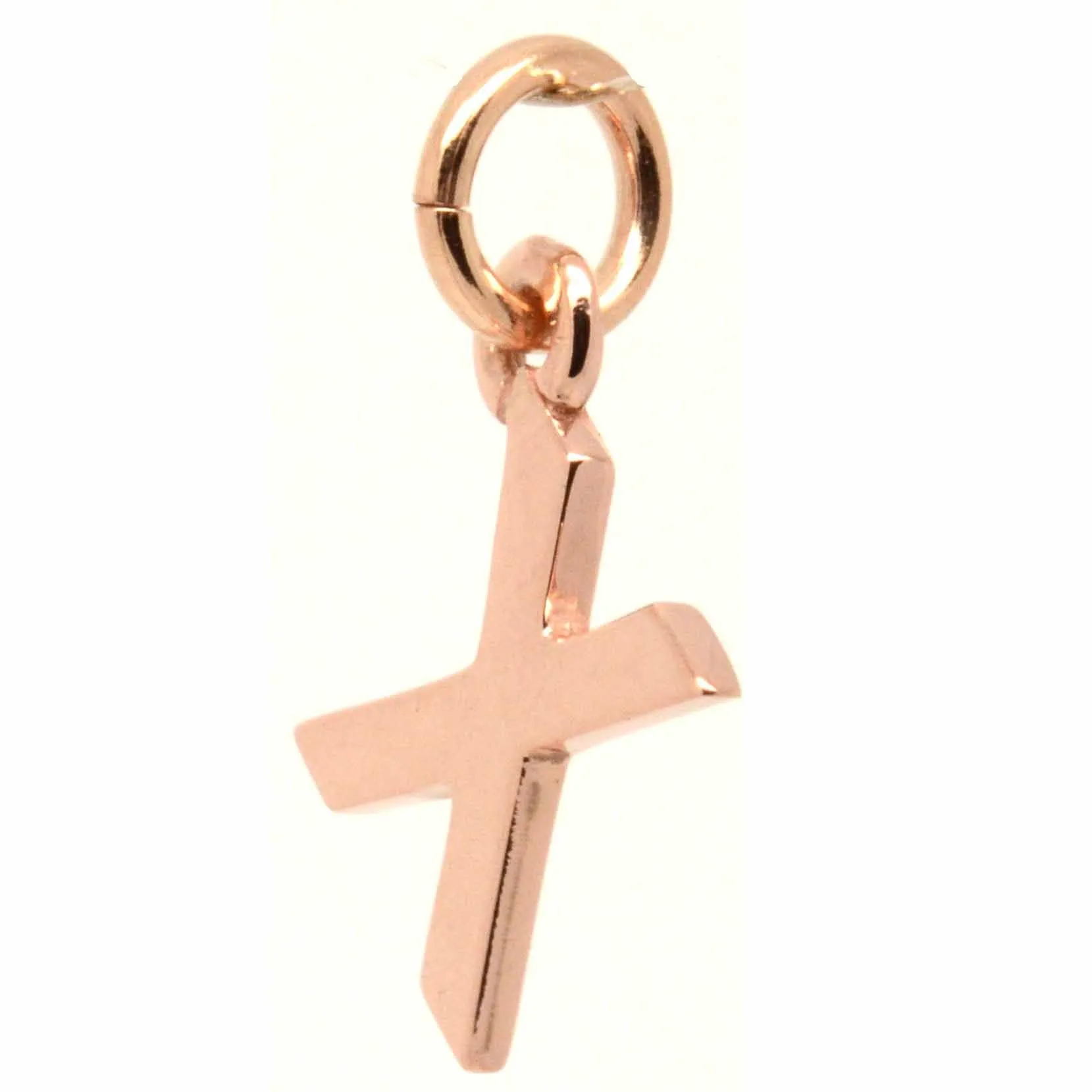 Gold Initial letter X Charm