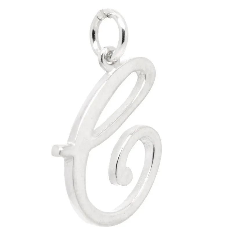 Gold Large Italic C Charm