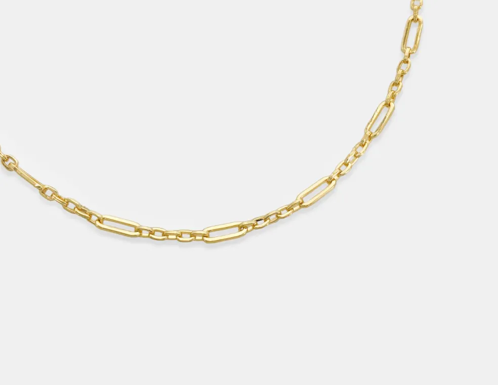 Gold Paperclip Chain Necklace