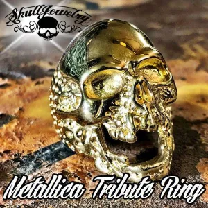 Gold-Tone 'The Plague' Skull Ring (#736Gold)