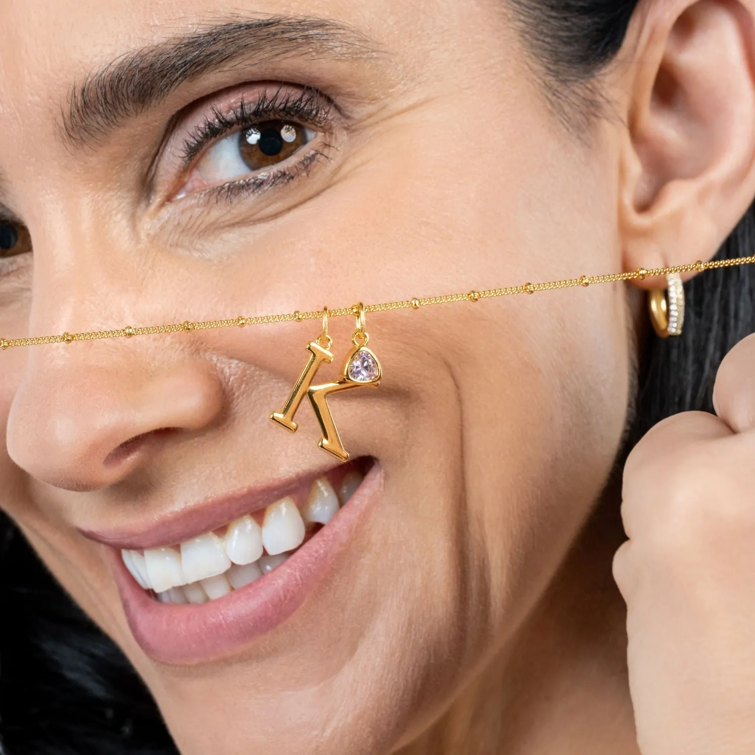 Gold Vermeil Initial Necklace