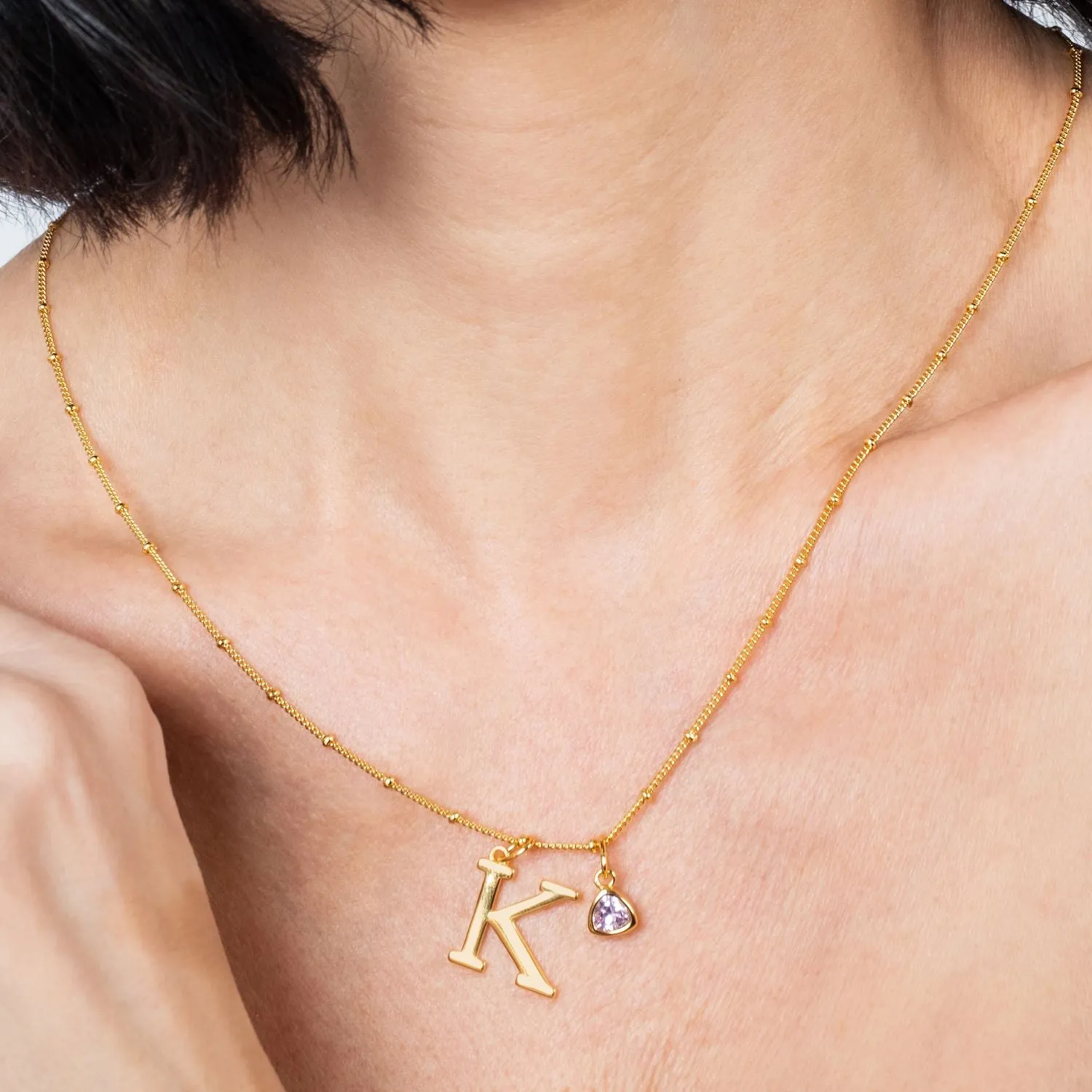 Gold Vermeil Initial Necklace