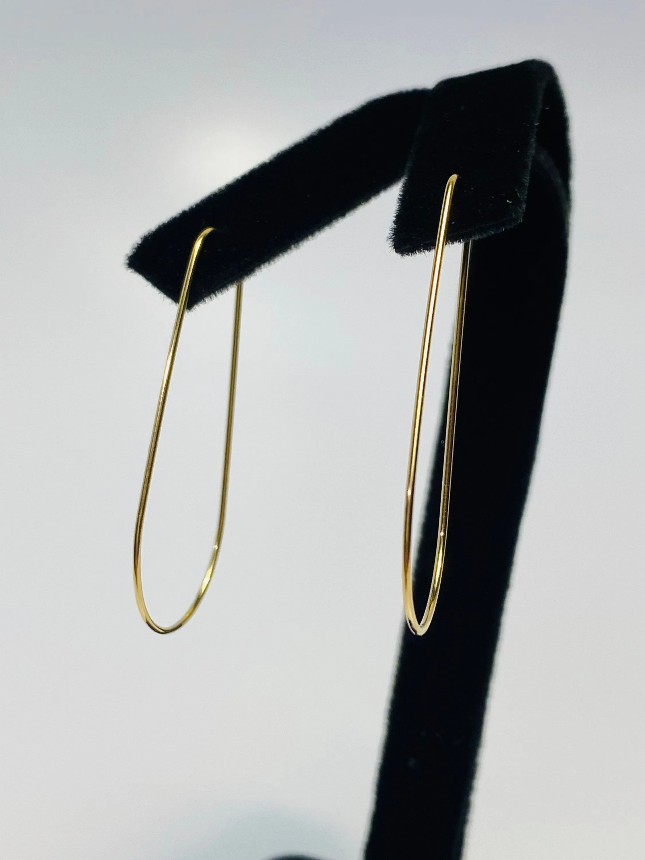 Gorgeous and Captivating Teardrop Beading Hoops (14KGF), 14k gold filled