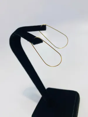 Gorgeous and Captivating Teardrop Beading Hoops (14KGF), 14k gold filled
