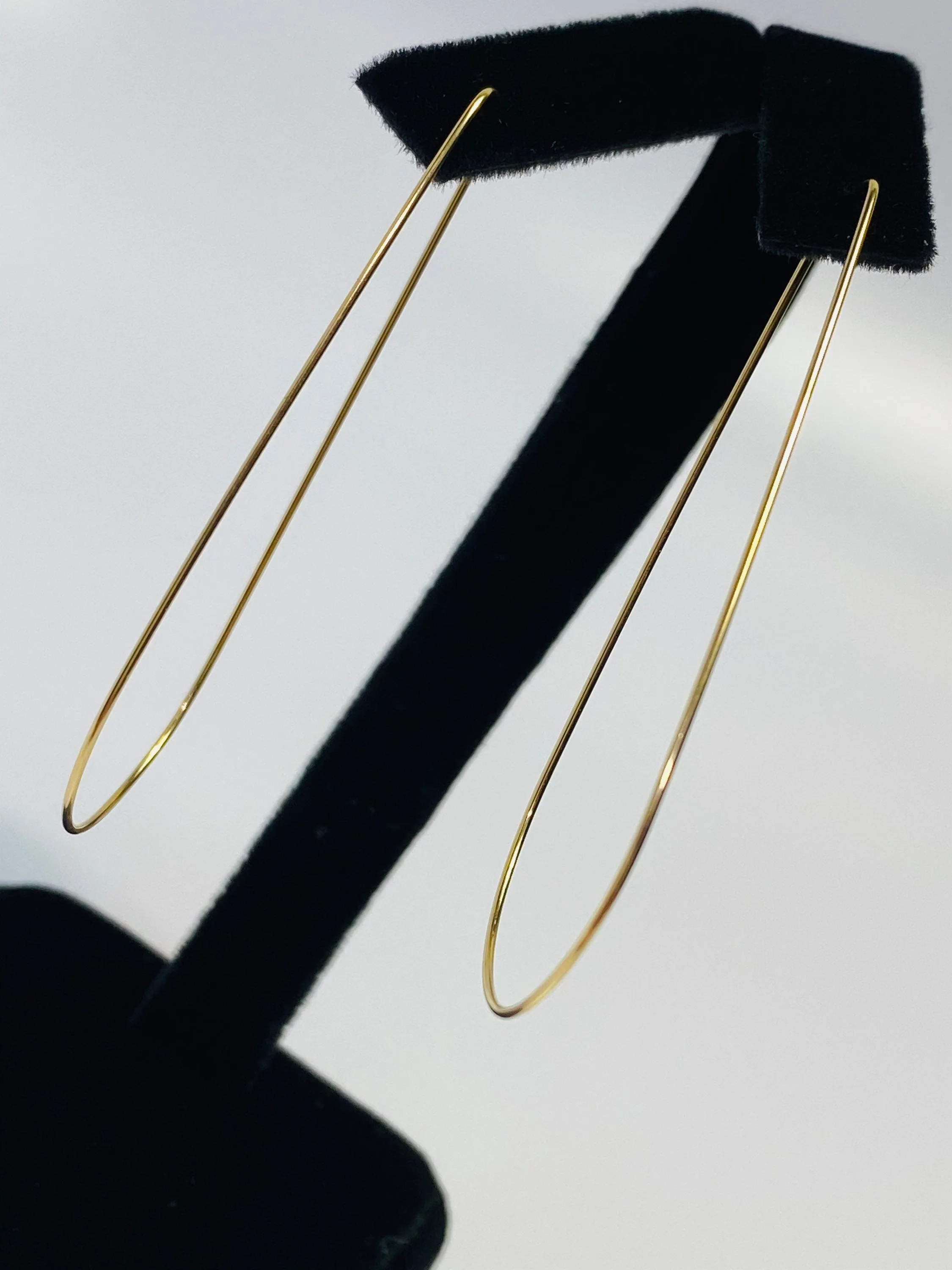 Gorgeous and Captivating Teardrop Beading Hoops (14KGF), 14k gold filled