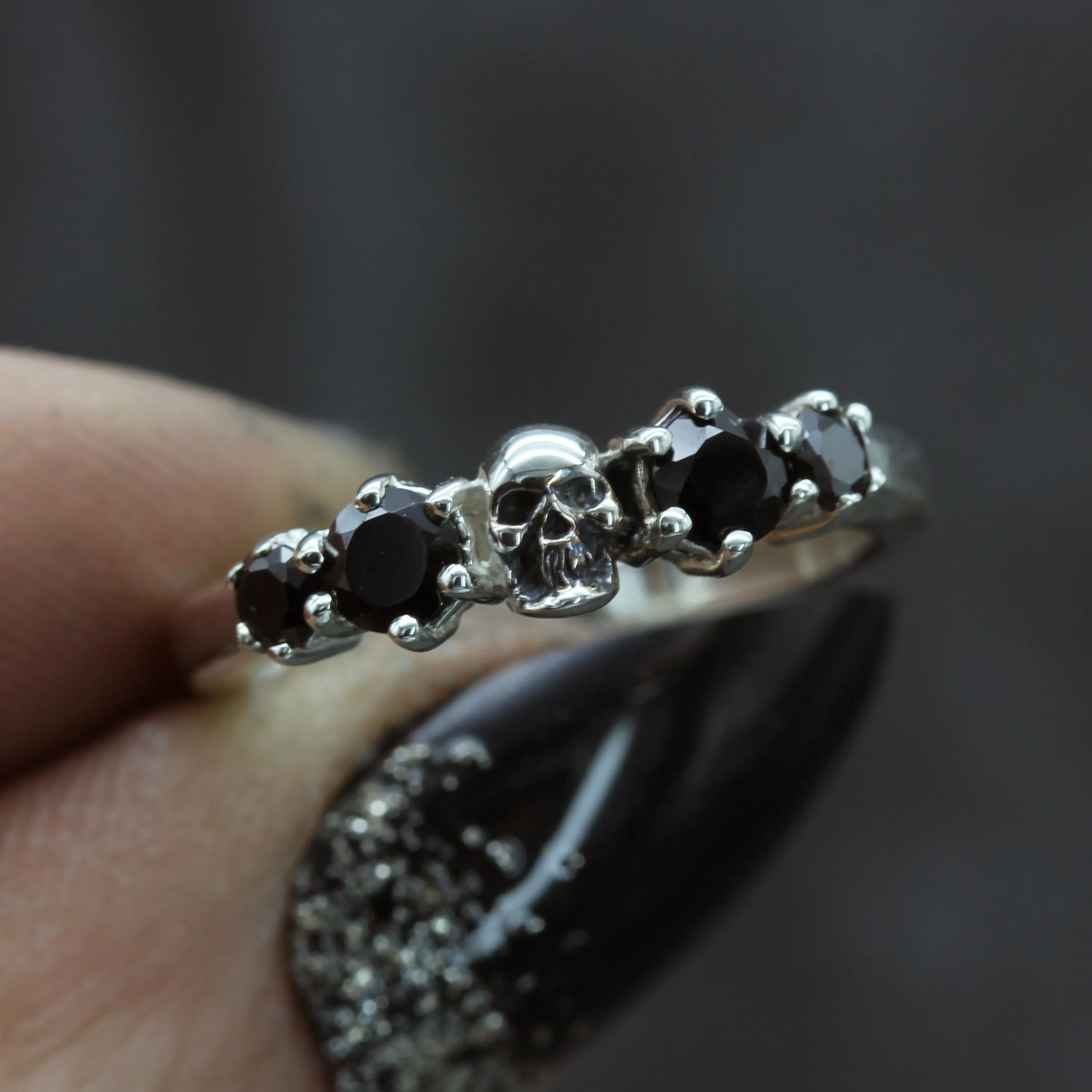 Gothic Skull Women's Wedding Ring