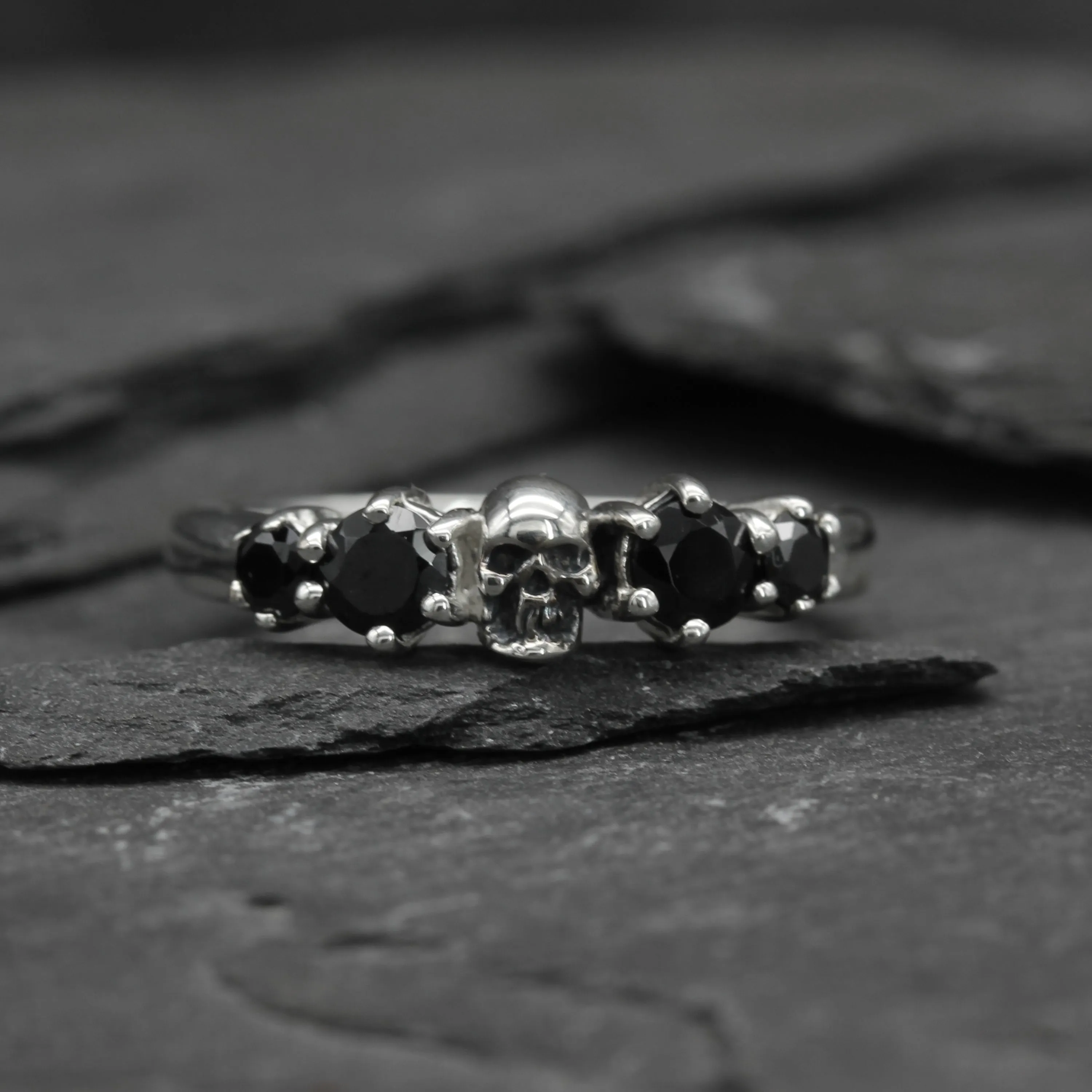Gothic Skull Women's Wedding Ring
