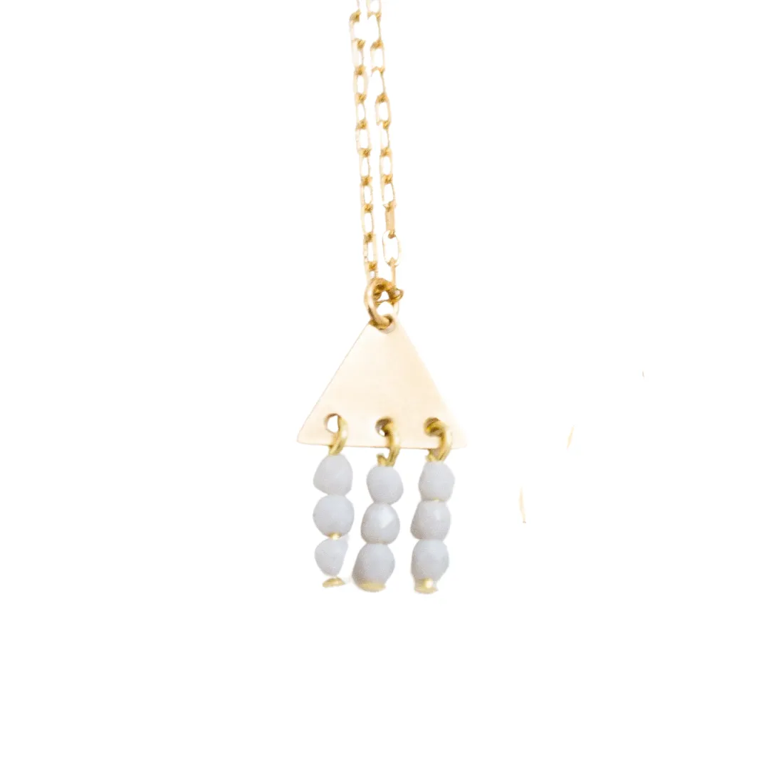 Grey Triangle Necklace